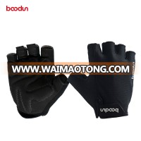 Half- Finger Fitness Gloves with lycra on back for Weight-lifting