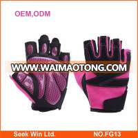 Non Slip Gym Fingerless Gloves Custom Weighted Training Gloves for Women